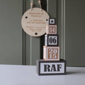 Geboortetoren special ( Donker grijs)