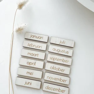 Weekplanner hout | extra maanden