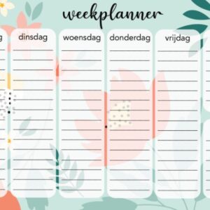 Weekplanner | Bloem