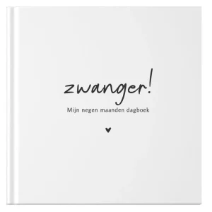 Mijn negen maanden boek | zwart wit