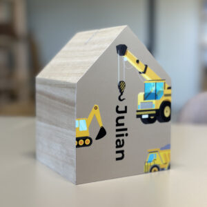 Spaarpot huisje | Ontwerp Julian